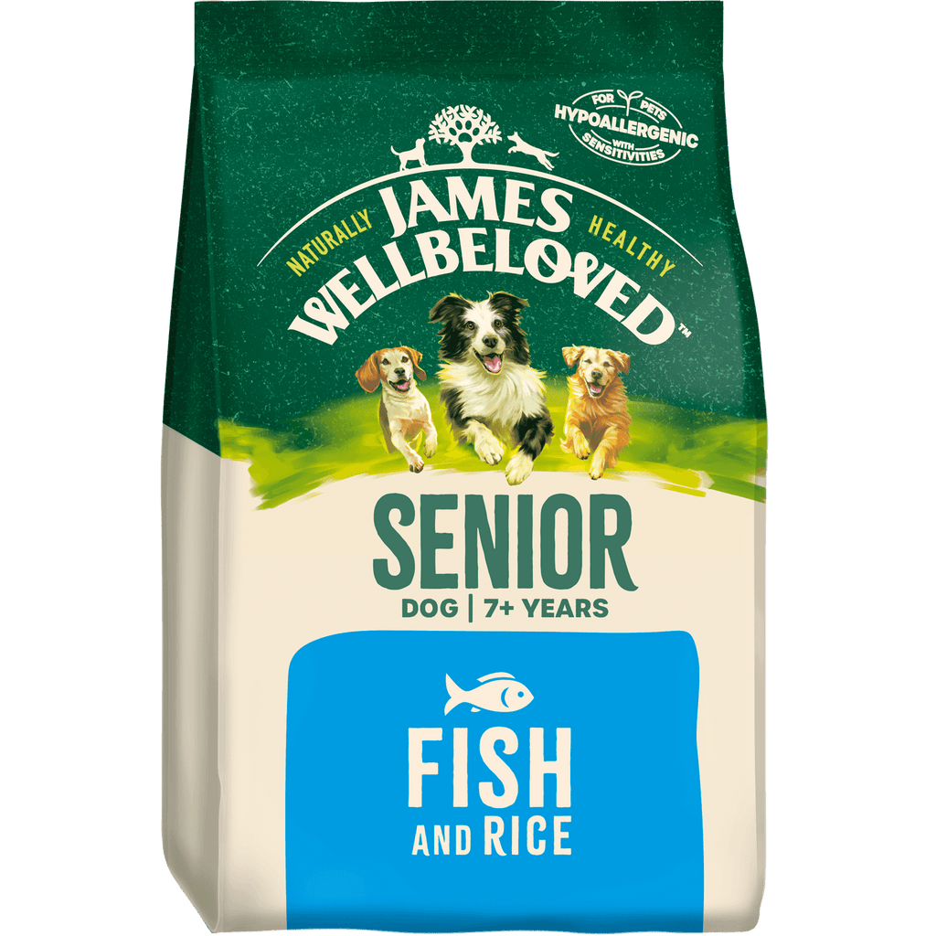 James Wellbeloved Senior Fish & Rice Dry Dog Food - For Petz NI