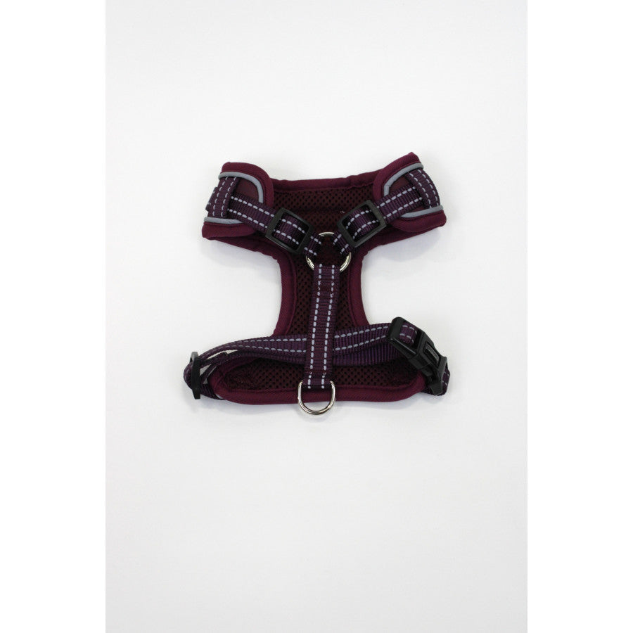 Doodlebone Adjustable Airmesh Harness Burgundy - For Petz NI