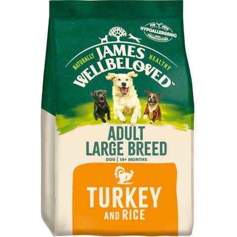 James Wellbeloved Adult Turkey & Rice Large Breed Dry Dog Food - For Petz NI
