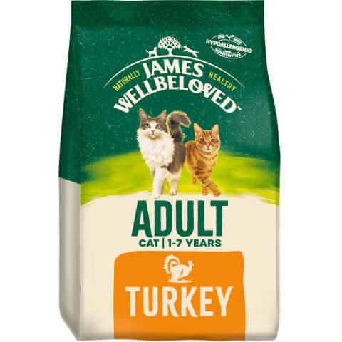 James Wellbeloved Adult Turkey & Rice Dry Cat Food - For Petz NI