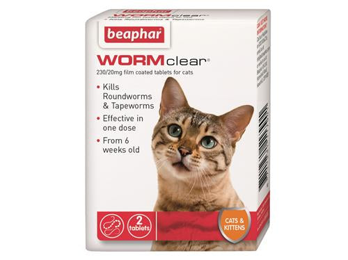 Beaphar Wormclear Tablets for Cats - For Petz NI
