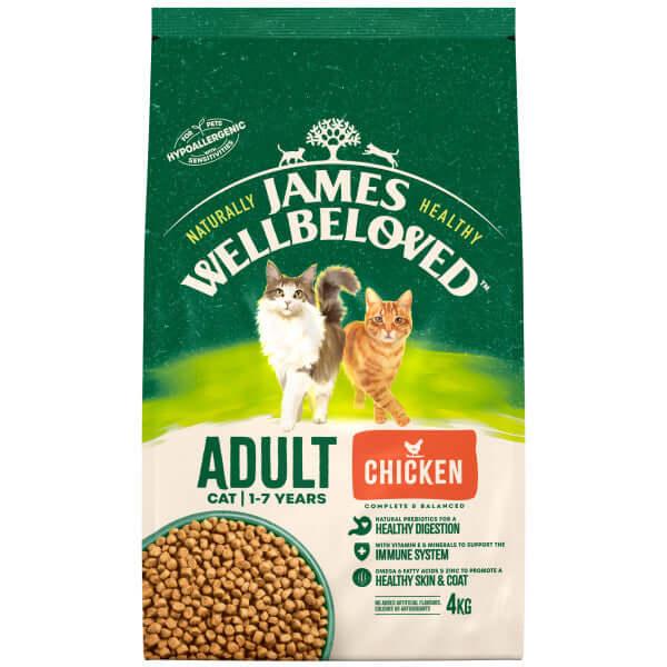 James Wellbeloved Adult Chicken & Rice Dry Cat Food - For Petz NI