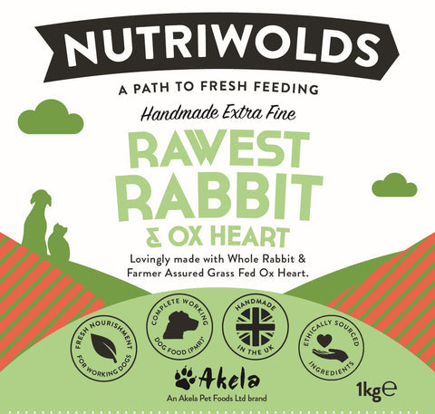 Nutriwolds Rawest Rabbit & Ox Heart - For Petz NI