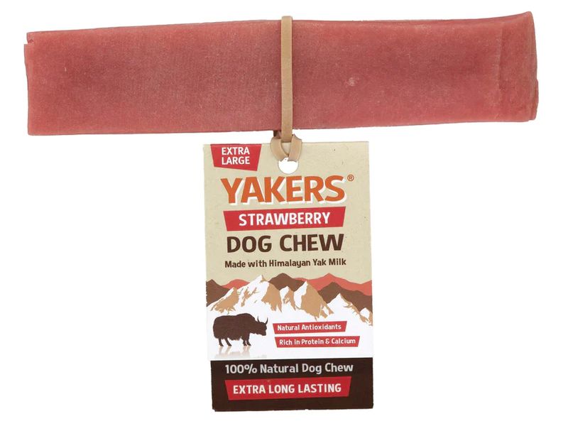 Yakers Strawberry Dog Chews - For Petz NI