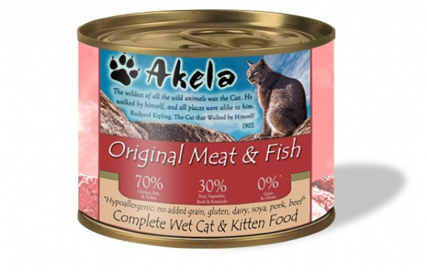 Akela Wet Cat Food Original 200g Express Shipping - For Petz NI