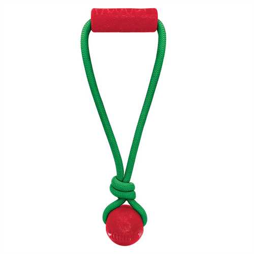 KONG Holiday Jaxx Brights Tug Ball Dog Toy - Medium - For Petz NI