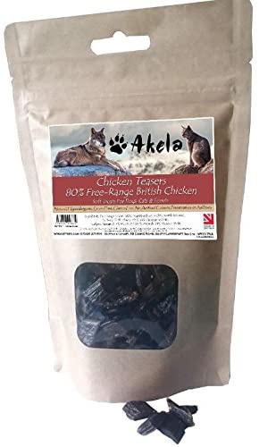 Akela Chicken Teasers Soft Natural Dog & Cat Treats 100g Express Shipping - For Petz NI
