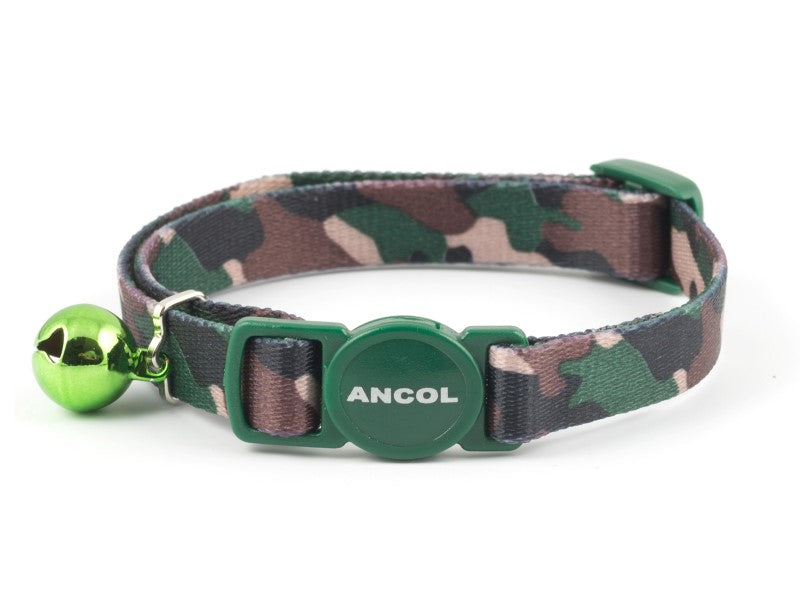 Ancol Cat Collar - Green Camouflage - For Petz NI