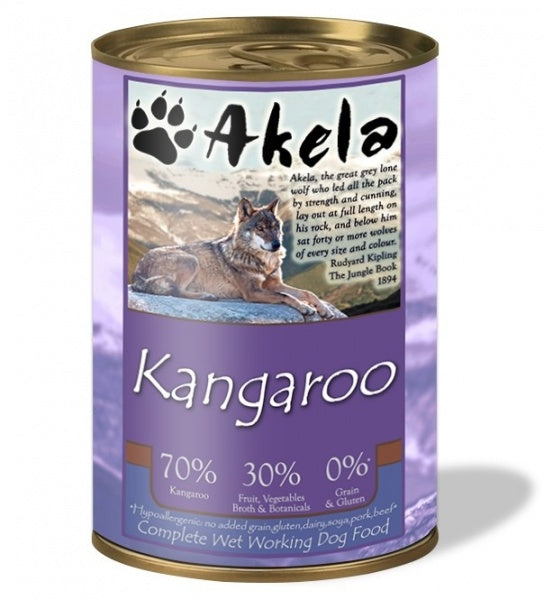 Akela Wet Dog Food  Kangaroo 400g Express Shipping - For Petz NI