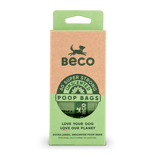 Beco Large Degradable Poop Bags - 60 Bags - For Petz NI