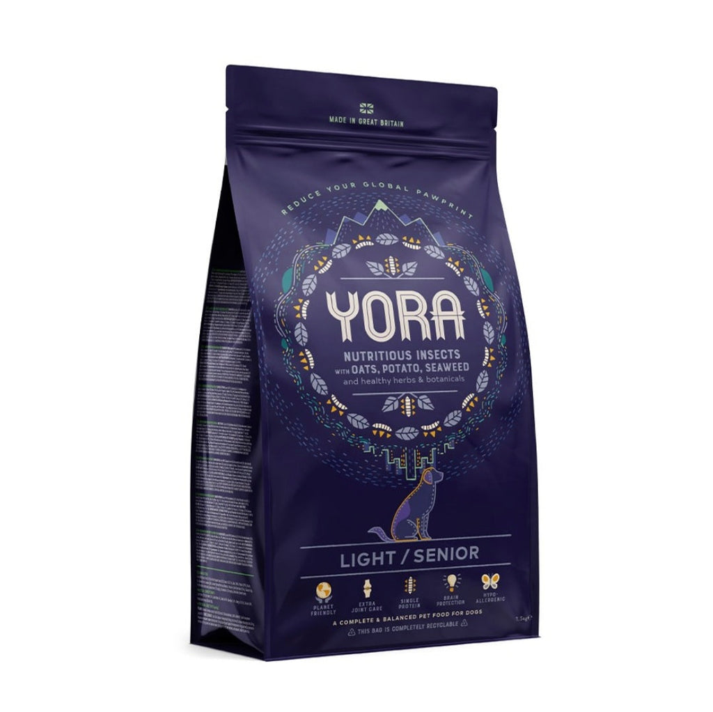 Yora Insect Protein Light Senior Dog Food Express Shipping - For Petz NI