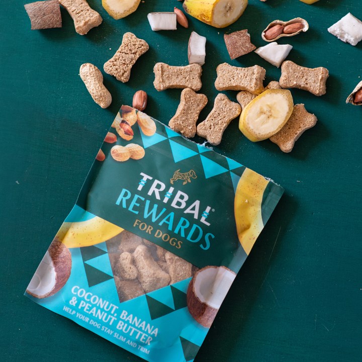 Tribal Baked Rewards for Dogs with Coconut, Banana & Peanut Butter - For Petz NI
