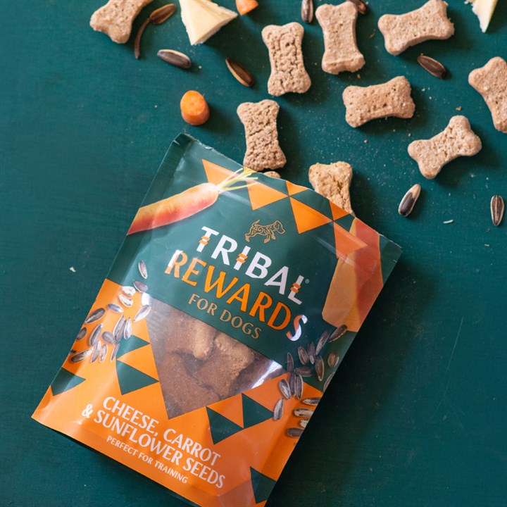 Tribal Baked Rewards for Dogs with Cheese, Carrot & Sunflower Seeds - For Petz NI