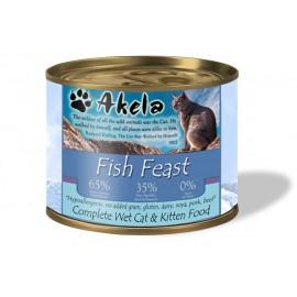 Akela Wet Cat Food Fish Feast 200g Express Shipping - For Petz NI
