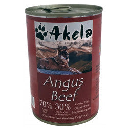 Akela Wet Dog Food - Angus Beef 400g - Akela Wholeprey - For Petz NI