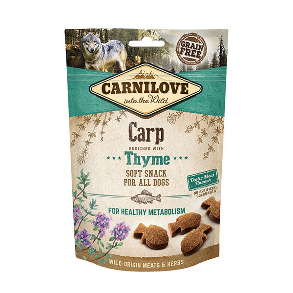 Carnilove Carp enriched with Thyme Semi-Moist Snack - Dog Treats UK & Ireland - For Petz