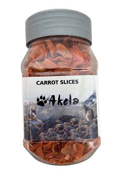Akela Dried Carrot Slices - Fruit Treats for Dogs - vegetable treats for dogs - For Petz NI