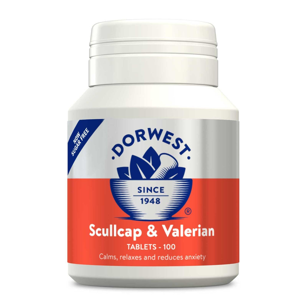 Dorwest | Scullcap & Valerian Tablets For Dogs And Cats Express Shipping - For Petz NI