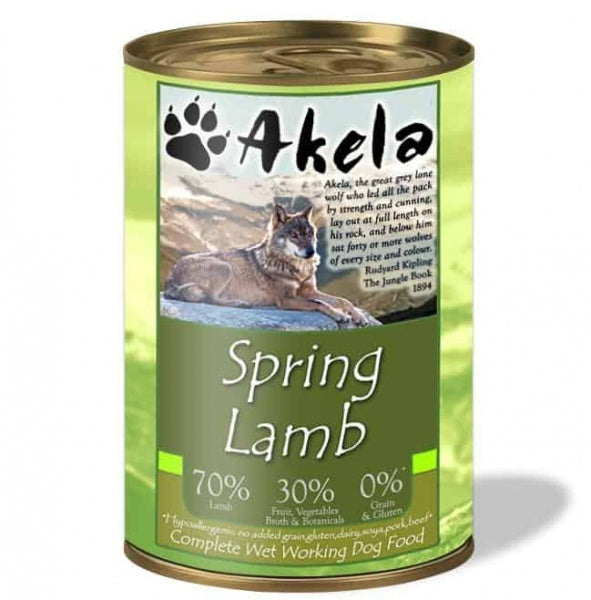 Akela Wet Dog Food Lamb 400g Express Shipping - For Petz NI